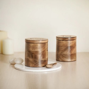 Pot à sucre unique en bois, récipient de rangement pour fruits secs, idéal pour la décoration de la cuisine à la maison, à l'hôtel ou au restaurant - Product Image 6