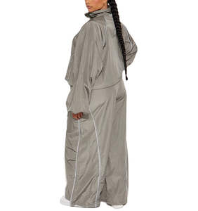 Low Price Lightweight Windbreaker Zipper Jacket Pant Set Ladies <b>Tracksuit</b> Women Wholesale Custom Waterproof Nylon <b>Tracksuit</b> - Product Image 3