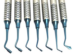 Kit de 6 spatules dentaires en résine composite à double tête plaquées titane, accessoires pour dentistes, outils de nettoyage et de remplissage - Product Image 4