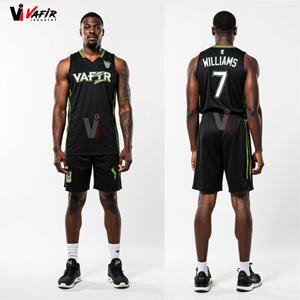 El Último Modelo de Uniforme de Baloncesto Sublimado Personalizado, Uniforme de Baloncesto Reversible vafir - Product Image 1