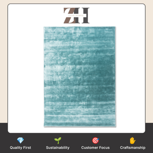 Tapis d'intérieur en viscose tissé à la main Capri, tapis carré Capri fait main, tapis de sol texturé doux, tapis décoratif d'intérieur de qualité supérieure - Product Image 6