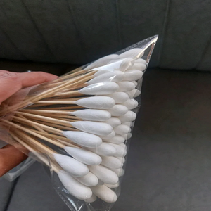 Bâtonnets de coton extra larges et doux à double embout pour le nettoyage médical, industriel, esthétique et les soins personnels - Product Image 2
