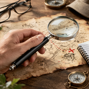 แว่นขยายเรซิ่นโลหะคุณภาพพรีเมียมสำหรับการเดินเรือ |   แว่นขยายแบบมือถือสำหรับอ่านหนังสือ โต๊ะทำงาน สำนักงาน บ้าน ทนทาน มีสไตล์ - Product Image 5