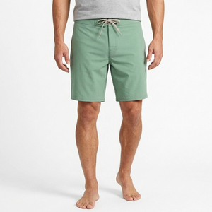 Retro Style Clean Cut Men's Surf Shorts Durable Quick Dry Anti-UV Eco-Friendly Swim Trunks Premium Drawstring Closure - Product Image 3
