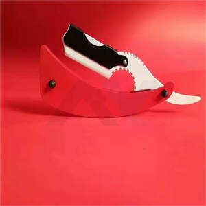 Couteau de Rasage Droit Pliant Personnalisé avec Logo – Outil Professionnel de Toilettage Masculin pour Salon de Coiffure - Product Image 3