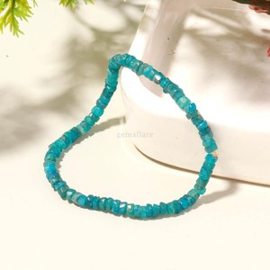 AAA Neon Apatite <b>Bracelet</b> Handmade Healing Crystal Stretch <b>Bracelet</b> Dainty Apatite Beaded Gemstone <b>Bracelet</b> Wholesale Jewelry - Product Image 6