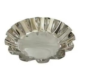 Bol à chocolat arabe en laiton doré de qualité supérieure, plat de service rond en métal brossé pour bonbons et chocolats - Product Image 2