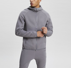 Conjunto Deportivo de Dos Piezas para Hombre, con Capucha, para Invierno, Gimnasio, Fitness, Felpa Técnica, para Entrenamiento, Chándal para Correr, Ecológico, FORTLEO IND - Product Image 5