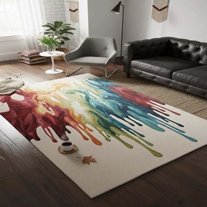 Alfombra Moderna de Diseño Abstracto, Alfombra Artística Hecha a Mano, Alfombra Grande para Sala de Estar, Tapete Suave para Piso, Estilo Contemporáneo para Decoración del Hogar - Product Image 2