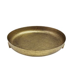 Iron Oval <b>Tray</b> With Hammered Brass Plating <b>Gold</b> Colour <b>Serving</b> <b>Tray</b> and Decorative <b>Tray</b> for Home & Kitchen in Bulk - Product Image 6