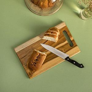 Mejor tabla de cortar cuadrada de madera con utensilios de cocina hechos a mano para pan, queso, frutas y carne a precio de exportación al por mayor. - Product Image 6
