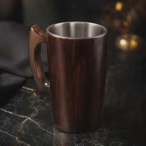 Handmade Natural Wooden Mug Eco Friendly Drinking Cup - Product Image 2