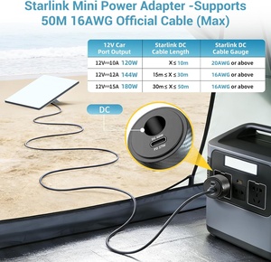 Adaptador para Auto Starlink Mini, Convertidor Elevador de Voltaje de 12V-24V a 30V CC, <span class=keywords><strong>Cargador</strong></span> CC de 60W y Fuente de Alimentación USB-<span class=keywords><strong>C</strong></span> PD de 27W para - Product Image 5