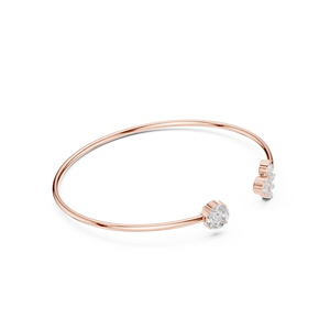 Sunburst Marquise Diamond <b>Gold</b> <b>Bangle</b> 9K 10K 14K 18K <b>Solid</b> Rose <b>Gold</b> Lab Grown CVD Diamond VVS DEF Open Cuff Bracelets Women - Product Image 3