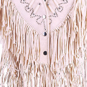 <b>Womens</b> Western Fringe Vest Leather Cowboy <b>Sleeveless</b> <b>Jacket</b> Suede Tassel Biker Rodeo Festival Fashion Supplier Premium OEM - Product Image 6