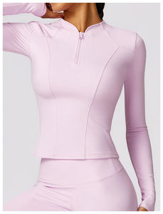 Ensemble de yoga sportif personnalisé pour femmes, couleur unie, coupe ajustée, séchage rapide, respirant, sans manches, pour l'entraînement, grandes tailles, vente en gros - Product Image 2