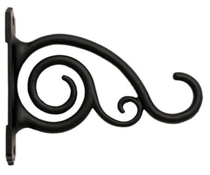 Heavy-Duty Cast Iron Vintage Style <b>Wall</b> <b>Bracket</b> for Indoor and Outdoor <b>with</b> Plant Hanger Pot Basket <b>Shelf</b> - Product Image 5