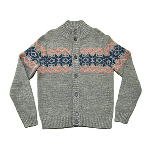 Venta caliente de los hombres Casual cárdigan de invierno suéteres de moda transpirable de punto de manga completa con decoración de botones - Product Image 1