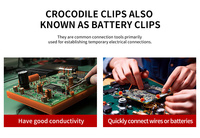Testeur de batterie automobile DC avec pince crocodile, lampe de test et sonde de circuit automobile pour Launch X431 Pro Elite