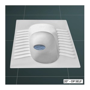 Siège de toilette en céramique Orissa Pan, finition polie, sanitaire indien durable, design moderne, hygiénique, efficace en matière d'eau pour - Product Image 2