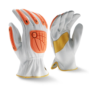 Guantes de Seguridad de Dedo Completo, Transpirables, Resistentes al Viento, Antideslizantes, Resistentes a Impactos, de Cuero, con Cierre Ajustable en la Muñeca, para Trabajo al Aire Libre, Unisex - Product Image 1