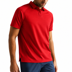Camisa de Hombre de Manga Corta, Corte Entallado, Aberturas Laterales, Secado Rápido, con Bolsillo, de Algodón - Product Image 1