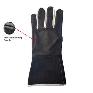 Gants de soudage TIG en cuir de vachette et caoutchouc, imperméables, anti-coupure, de protection pour la construction - Product Image 6