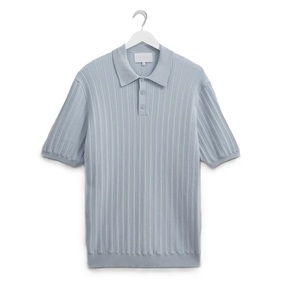 Nouveau Polo Rétro de Luxe pour Homme, T-shirt Designer à Motif Jacquard Uni, Manches Courtes, Idéal pour l'Été et les Affaires - Product Image 2