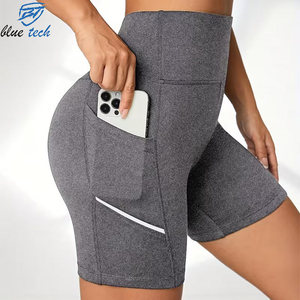Women High Waisted Yoga Shorts Gym Workout Fitness Running Biker Shorts Stretch Breathable Activewear for Ladies - Product Image 3