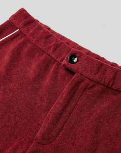 Men's Meron Color Summer Velvet Shorts Front High Street Style Board Pattern Oxford Fabric Breathable Solid Color Low MOQ 2026 - Product Image 2