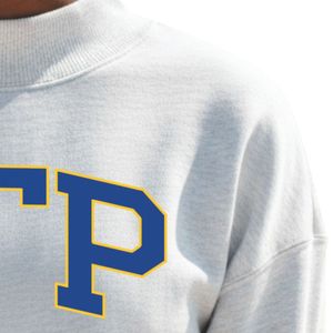 Sudadera Ligera Personalizada para Mujer, Cuello Alto, Manga Larga, Diseño con Letras Griegas, Estilo Casual Universitario - Product Image 5