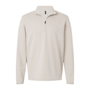 <b>Mens</b> Running Quarter Zip Pullover Plain Black Performance Fleece Top Comfort <b>Mock</b> Neck Athletic Quarter Zip <b>Jumper</b> Coat Large - Product Image 5