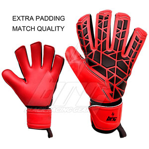 Gants de gardien de but de football pour adultes, unisexes, en cuir, imperméables, respirants, antidérapants, avec protection des doigts, fermeture à boucle - Product Image 6