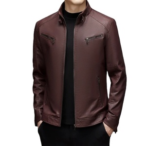 Chaqueta Clush de Cuero 100% Vacuno para Hombre, Estilo Urbano, Invierno, Hecha a Medida, Secado Rápido, Impermeable, Cuello Alto con Cremallera, OEM - Product Image 1