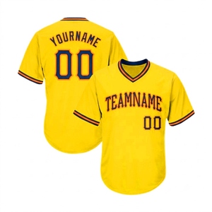 Maillot de baseball personnalisé à boutons, respirant, léger, vêtement de sport d'équipe, séchage rapide, imperméable, écologique, unisexe - Product Image 3
