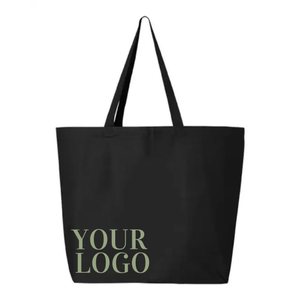 Bolso de mano rústico de tela suave, hecho de 100% algodón con estampado personalizado para promoción y marketing. - Product Image 2