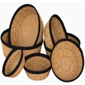 Natural Wicker Plant Pot Covers with Handles and <b>Waterproof</b> Liner for Indoor Home Decor and <b>Garden</b> Styling - Product Image 1