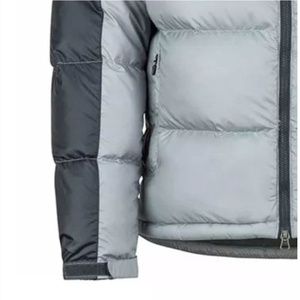 STITCH LAB Parka à capuche pour homme, couleur unie, polyester, fermeture éclair, vêtement d'extérieur décontracté, coupe droite, imperméable - Product Image 4