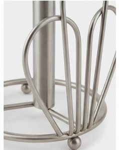 Modern Stainless Steel <b>Paper</b> Holder Round Free Standing <b>Kitchen</b> Tissue Roll Stand Minimalist Design Elegant Table Top For Home - Product Image 4