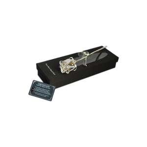 Rose véritable trempée dans l'argent avec support en laiton indien, coffret de luxe, meilleur cadeau de Noël, de mariage et de la Saint-Valentin - Product Image 3