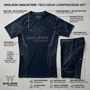Vêtements de sport modernes à compression pour hommes, chemise d'entraînement à séchage rapide et short de fitness pour les séances d'entraînement sportif en salle de sport. - Product Image 5