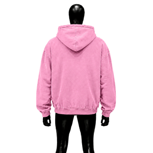 Sweat à capuche oversize rose à motif graphique CHRISTIAN, vêtement de mode spirituel, en polaire avec impression numérique, motif artistique Jésus-Christ, poche avant, décontracté, automne - Product Image 2