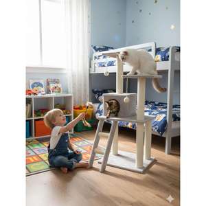 Torre para Gatos Multinivel Todo en Uno YOMMY para Rascarse, Escalar y Descansar - Product Image 3