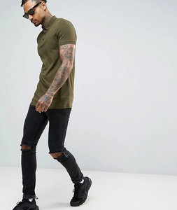 Polo à manches courtes pour homme, couleur unie, tissu en coton Oxford, respirant, style décontracté, coupe classique - Product Image 2