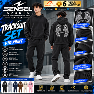 Ensemble de survêtement 2 pièces pour homme, style populaire, avec logo personnalisé, pantalon de jogging, vêtements de sport, 100% coton molletonné, vente en gros - Product Image 1