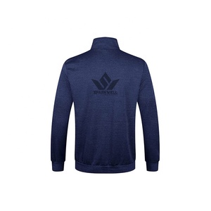 Men's Navy Blue Hooded Tracksuit Set Full Zip Jacket <b>Lightweight</b> <b>Jogger</b> Pants Solid Color Breathable Polyester Regular Fit - Product Image 4