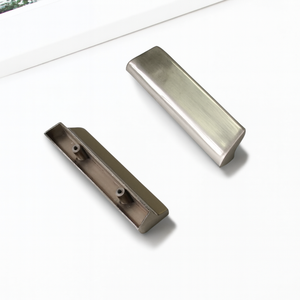 Poignée de tirage en alliage de zinc moderne, finition nickel brossé, pour armoire de cuisine, meuble, placard, tiroir de salle de bain – Vente directe usine - Product Image 3