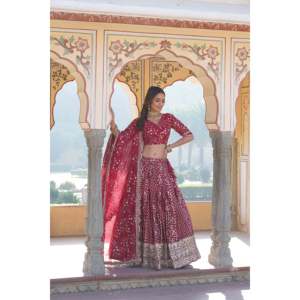 Ropa De Boda Desinger Lehenga Choli Con Duppta - Product Image 5