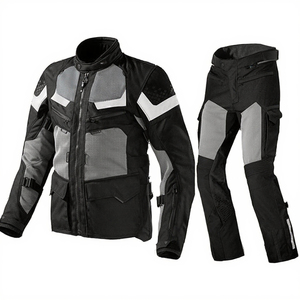 Dernier design, combinaison de moto respirante 600D, pantalon et veste de moto, ensemble imperméable de course, taille personnalisée, unisexe, adultes, OEM - Product Image 2