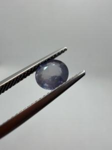 Zafiro Natural Azul Violeta Lavanda, Corte Brillante, Gema Preciosa Suelta Facetada de 6mm y 1.25ct, Gemas Naturales con Juego de Color, Ceilán - Product Image 3